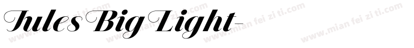Jules Big Light字体转换
